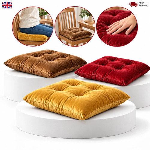 Velvet seat pad 40x40cm soft - pad,