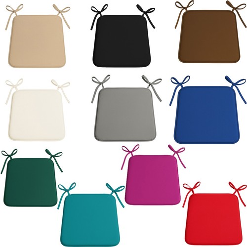 Removable chair pads with - removable, ties