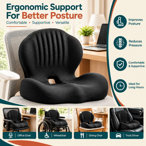 Ergonomic memory foam coccyx - memory,