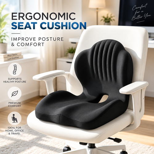 Ergonomic memory foam seat - foam,