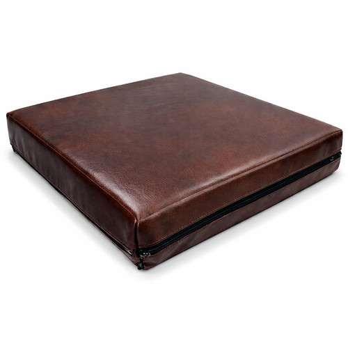 Faux leather memory foam seat - faux,